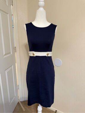Maison Jules Navy Blue Dress